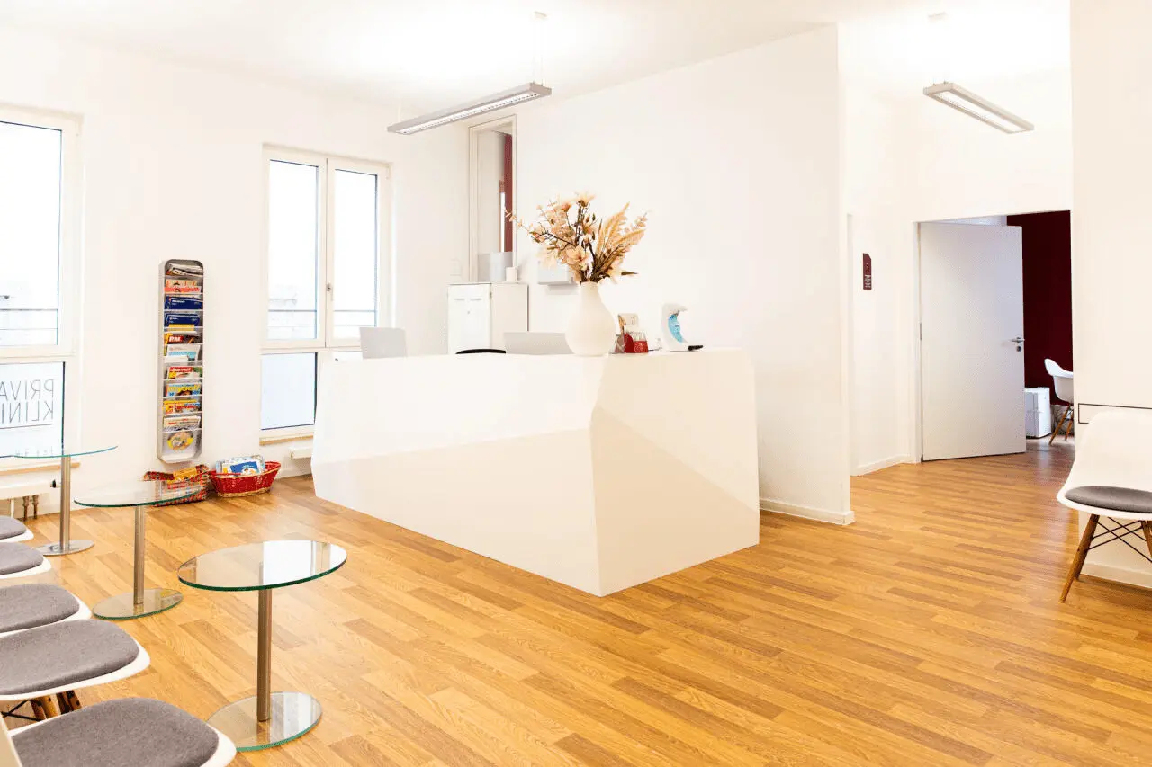 Aufnahme des Empfangs von der M1 Privatklinik in München